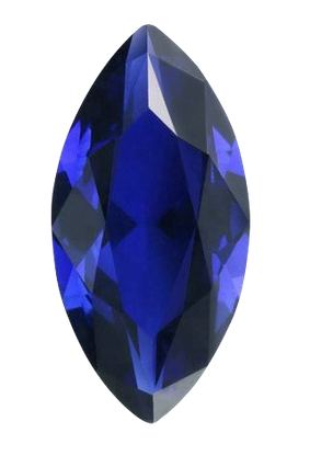 Synthetic Sapphire - Corundum Marquise - Blue #35 (MS)