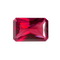 Synthetic Ruby - Corundum Rectangle (Chamfer) - red #5 (ESP)