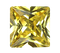 Cubic Zirconia - Square Princess - Green (SQP)