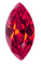 Synthetic Ruby - Corundum Marquise - red #5 (MS)