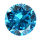 Cubic Zirconia - Round - Blue (RS)
