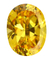 Cubic Zirconia - Oval - Yellow (OS) 