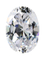 Cubic Zirconia - Oval - White (OS)