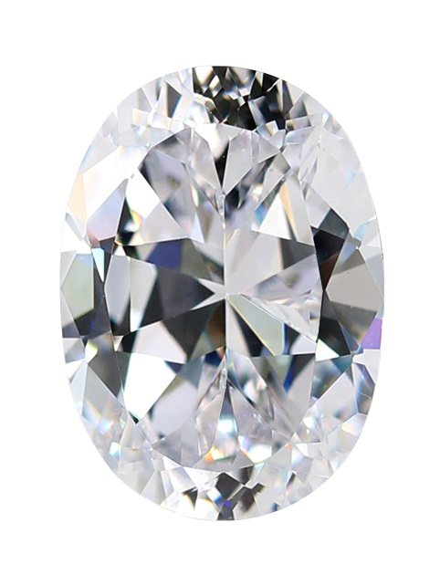 Cubic Zirconia - Oval - White (OS)