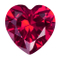 Synthetic Ruby - Corundum Pear - red #5 (HS)
